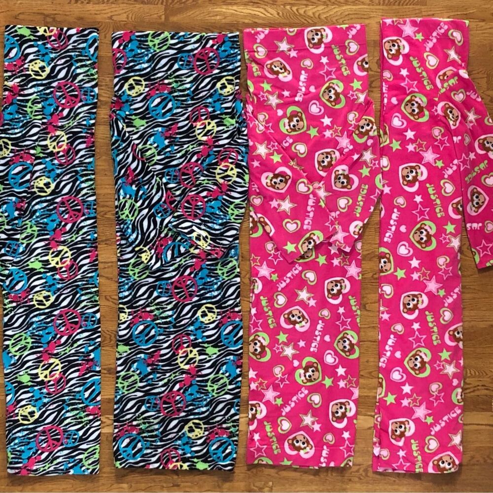 (Set of 4) Justice Fleece Kids Children Youth Pre-teen Blanket Snuggies